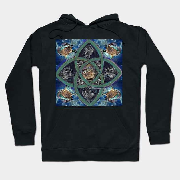 Cancer Starsign Mandala Hoodie by Visuddhi